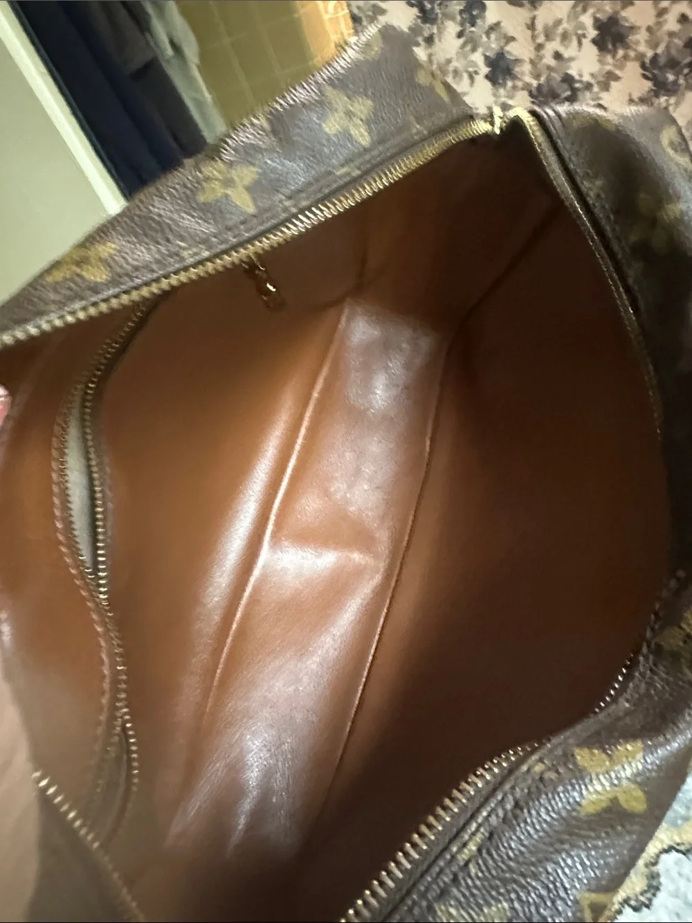 Louis Vuitton Monogram Canvas Messenger Bag in Brown and Tan